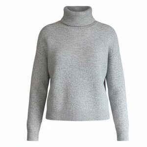 For The Republic Alpaca Blend Turtleneck Sweater  Coastal Loose Drop Shoulder XS